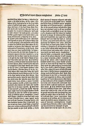 English Incunabula Leaves, Four Examples, 1482-1498.